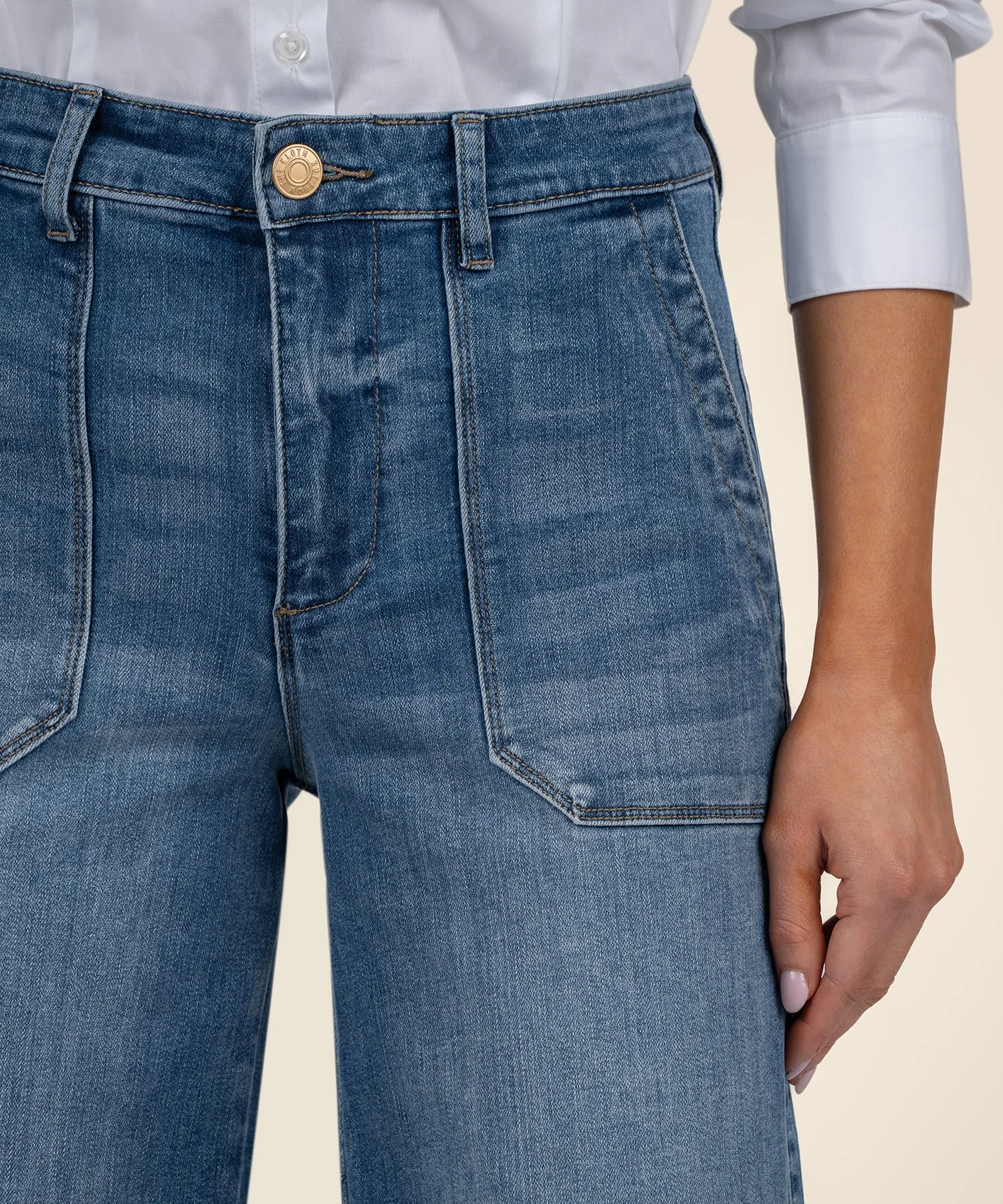Meg High Rise Wide Straight Leg