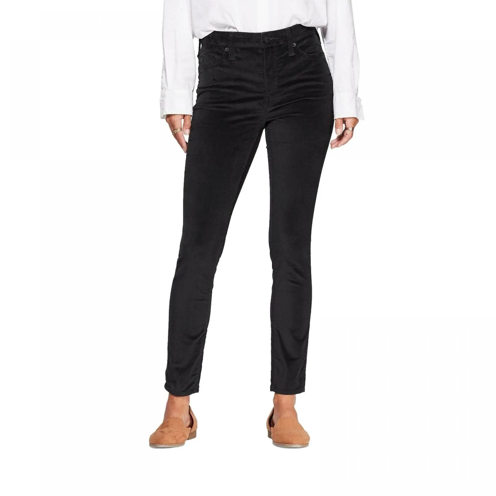 Universal Thread Women's Velvet High Rise Ankle Cropped Skinny Jeans