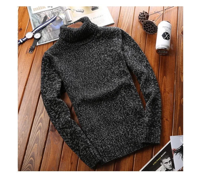 West Louis™ Turtle Neck Thick Acrylic Sweater